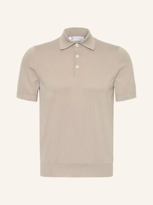 Zdjęcie produktu Brunello Cucinelli Koszulka Polo Z Dżerseju beige