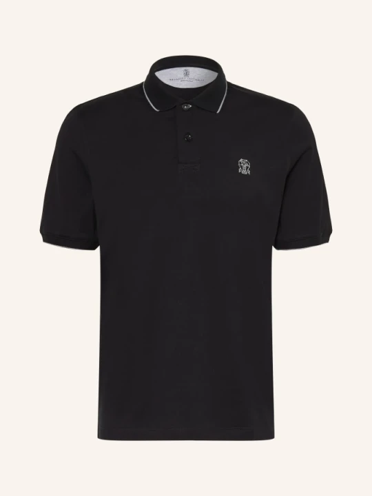 Zdjęcie produktu Brunello Cucinelli Koszulka Polo Z Dżerseju schwarz