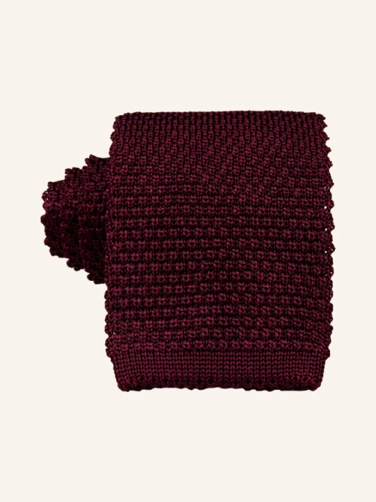 Zdjęcie produktu Brunello Cucinelli Krawat Z Dzianiny rot CIEMNOCZERWONY