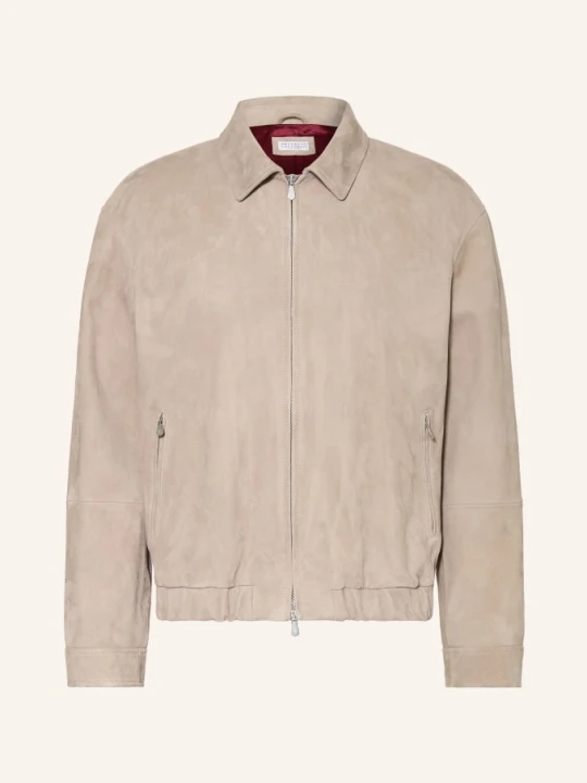 Zdjęcie produktu Brunello Cucinelli Kurtka Skórzana Giubino beige