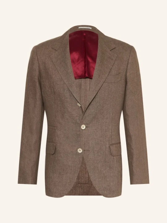 Zdjęcie produktu Brunello Cucinelli Marynarka Extra Slim Fit Z Lnu braun C089 NOCCIOLA