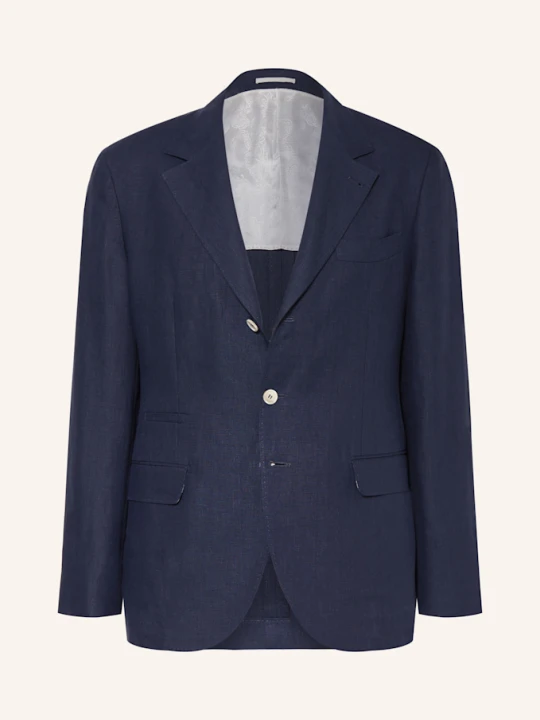 Zdjęcie produktu Brunello Cucinelli Marynarka Z Lnu Leisure Fit blau GRANATOWY