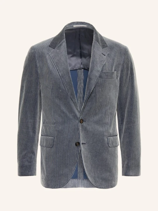 Zdjęcie produktu Brunello Cucinelli Marynarka Z Sztruksu O Kroju Slim Fit blau