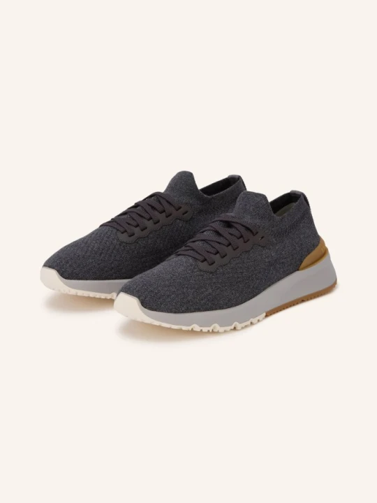 Zdjęcie produktu Brunello Cucinelli Sneakersy grau CZIEMNOSZARY