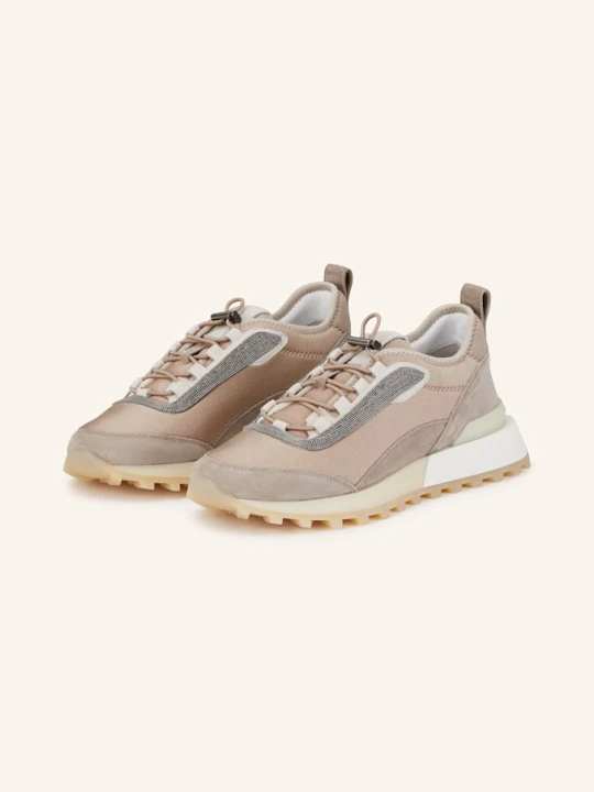 Zdjęcie produktu Brunello Cucinelli Sneakersy Z Ozdobnymi Kamykami grau szary