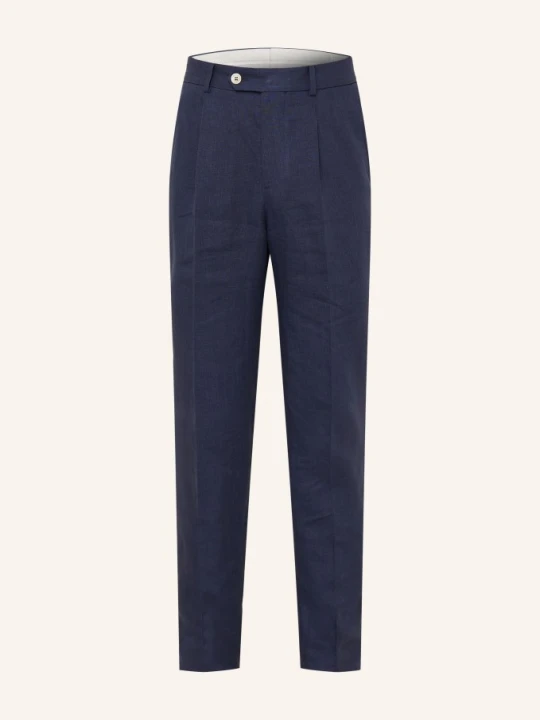 Zdjęcie produktu Brunello Cucinelli Spodnie Garniturowe Extra Slim Fit Z Lnu blau