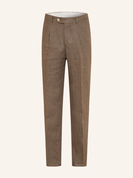 Zdjęcie produktu Brunello Cucinelli Spodnie Garniturowe Extra Slim Fit Z Lnu braun C089 NOCCIOLA
