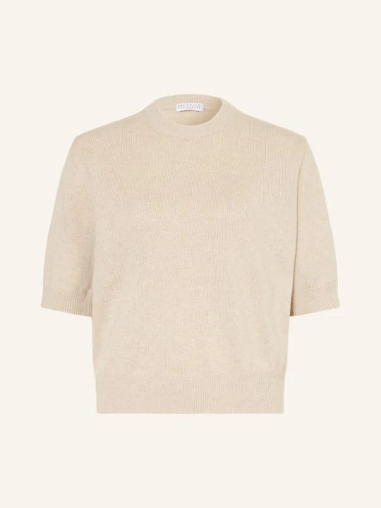 Zdjęcie produktu Brunello Cucinelli Sweter Z Dzianiny Kaszmirowej beige