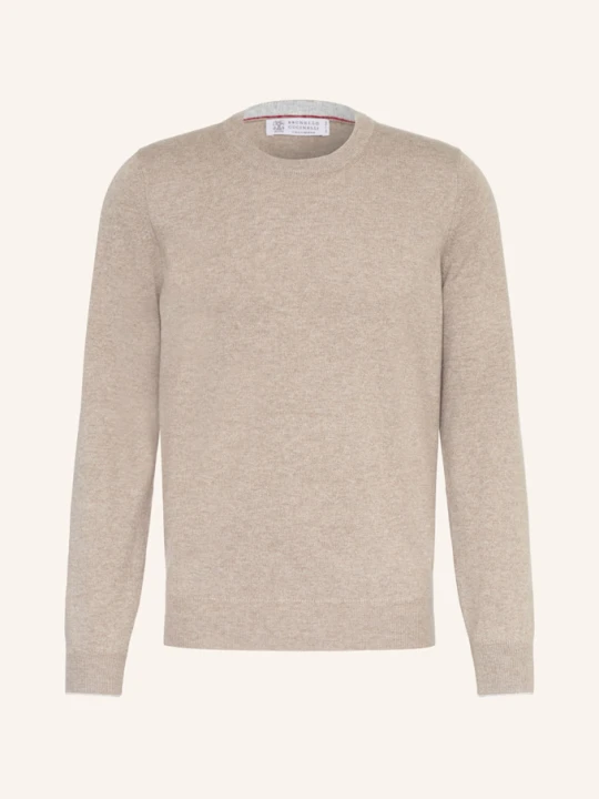 Zdjęcie produktu Brunello Cucinelli Sweter Z Kaszmiru beige
