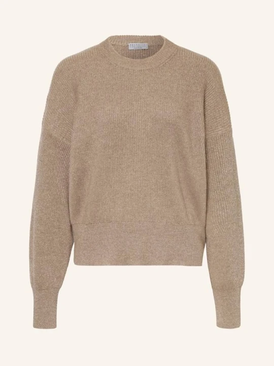 Zdjęcie produktu Brunello Cucinelli Sweter Z Kaszmiru braun