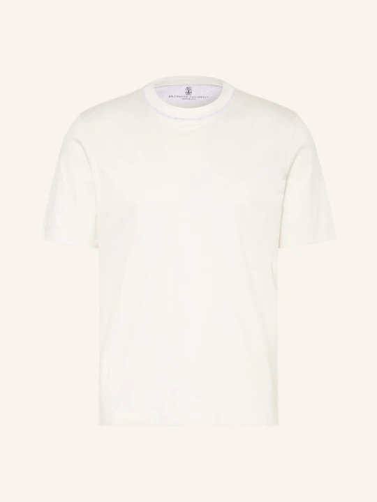 Zdjęcie produktu Brunello Cucinelli T-Shirt weiss KREMOWY