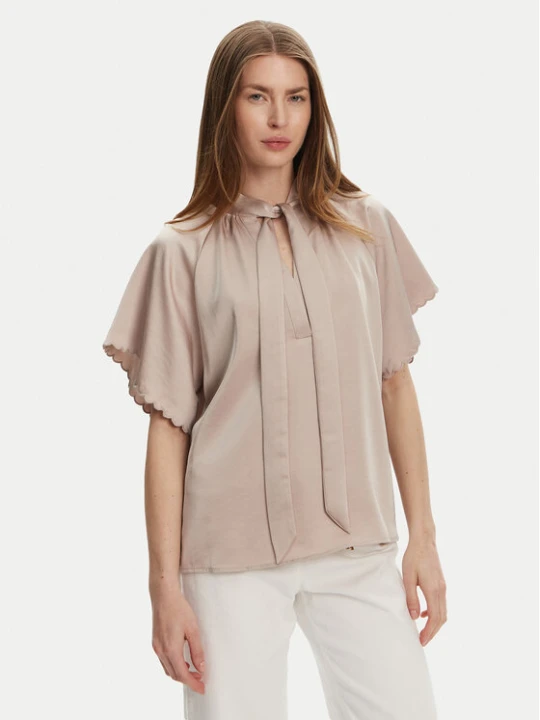 Zdjęcie produktu Bruuns Bazaar Bluzka Beckia Wendi BBW4439 Beżowy Regular Fit
