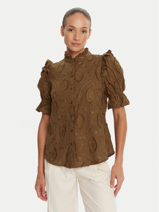 Zdjęcie produktu Bruuns Bazaar Bluzka Canterbury Caro BBW4507 Brązowy Regular Fit