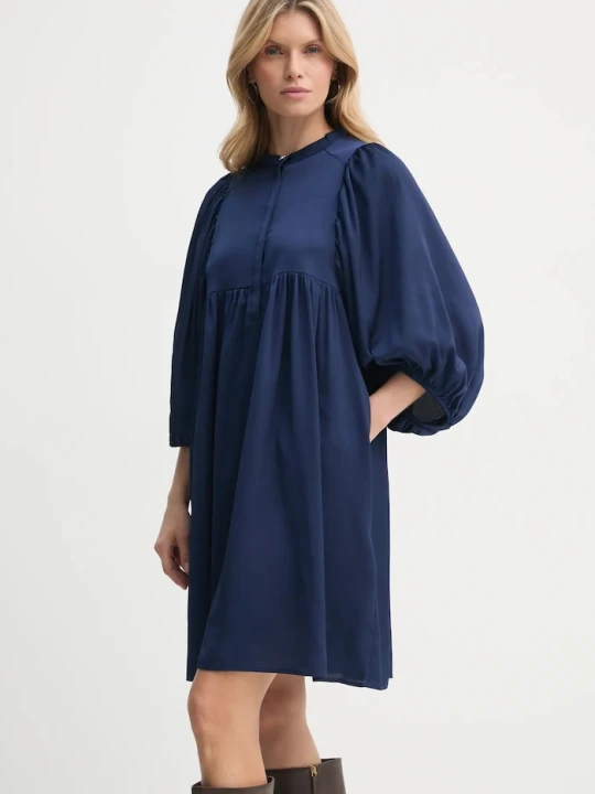 Zdjęcie produktu Bruuns Bazaar sukienka Acacia Sarina granatowy