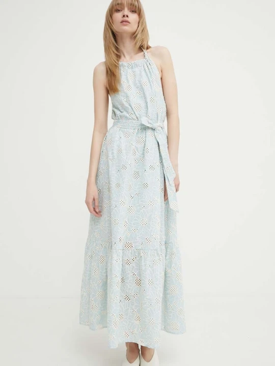 Zdjęcie produktu Bruuns Bazaar sukienka bawełniana WoodbineBBKaia dress niebieski