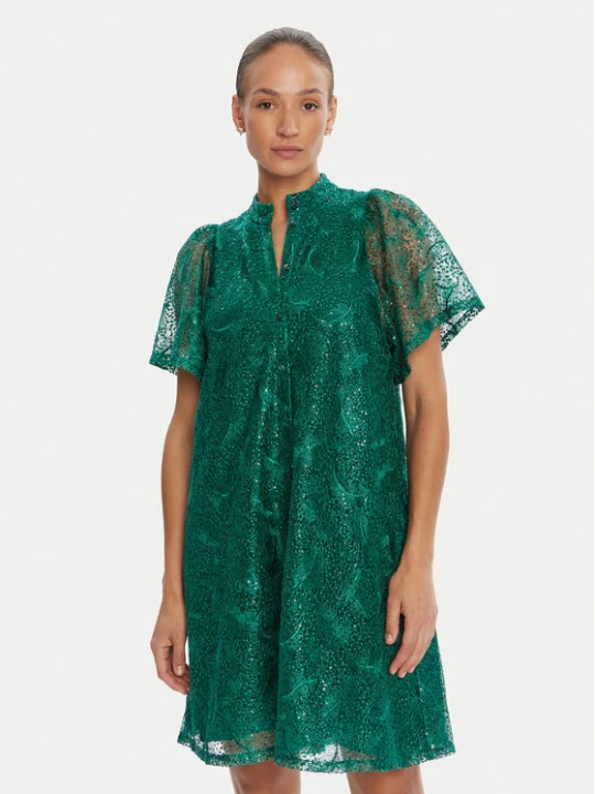 Zdjęcie produktu Bruuns Bazaar Sukienka koktajlowa Palm Philly BBW4541 Zielony Loose Fit