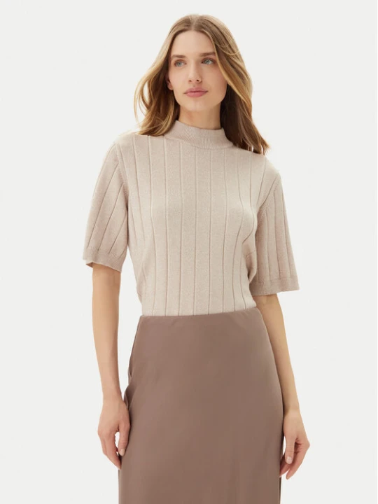 Zdjęcie produktu Bruuns Bazaar Sweter Anemones BBW4521 Beżowy Regular Fit