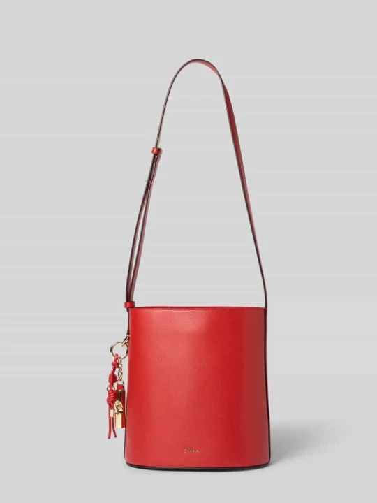 Zdjęcie produktu Bucket bag z aplikacją z logo model 'Roxie' Furla Czerwony