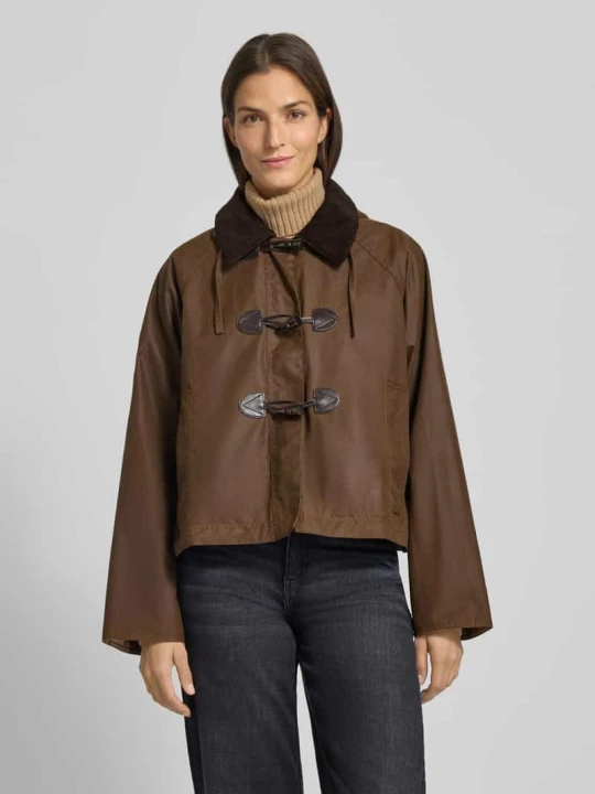 Zdjęcie produktu Budrysówka o luźnym kroju z czystej bawełny model ‘MYRA’ Barbour Średniobrązowy