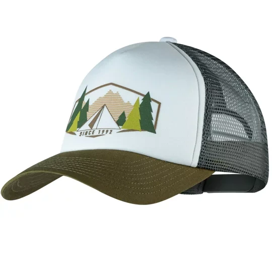 Zdjęcie produktu Buff Trucker Cap 1314020003000, Unisex, Białe, czapki z daszkiem, poliester, rozmiar: L/XL