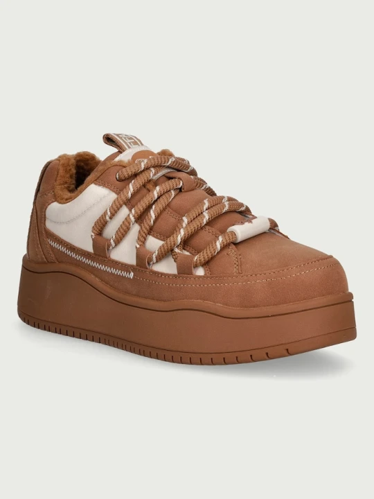 Zdjęcie produktu Buffalo Ariya Lace Up Warm Lo sneakersy damskie brązowy