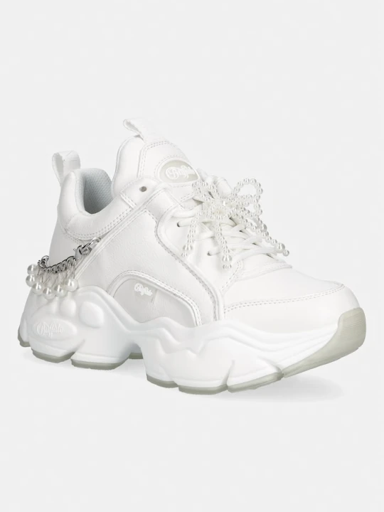 Zdjęcie produktu Buffalo Binary Chain Pearl sneakersy damskie biały