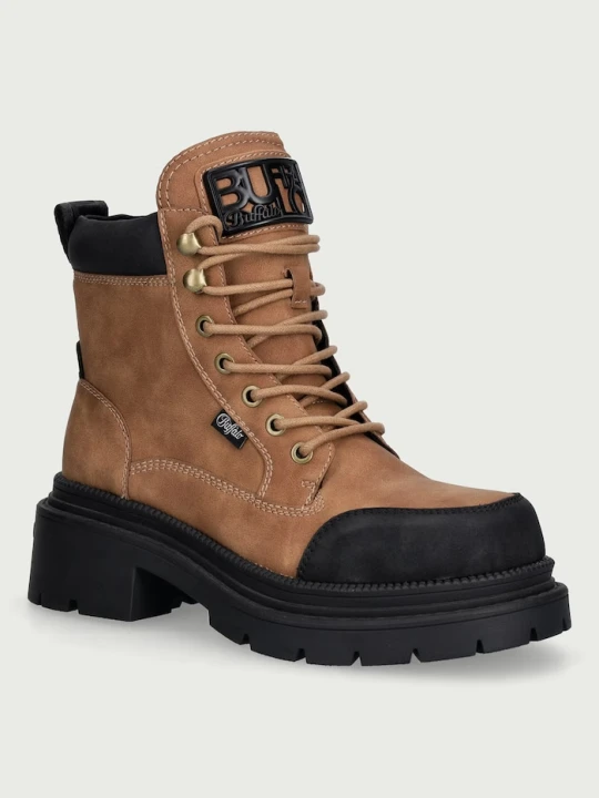 Zdjęcie produktu Buffalo botki damskie Jack Lace Up Mid brązowy