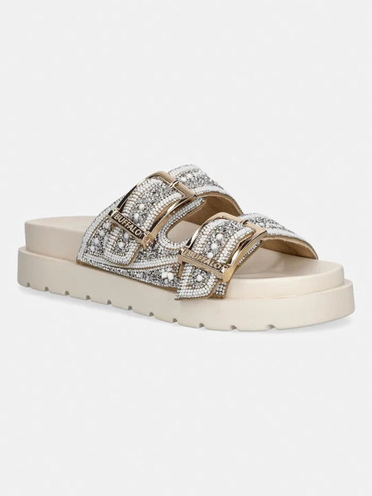 Zdjęcie produktu Buffalo klapki damskie Raya Ari Bo Glam beżowy