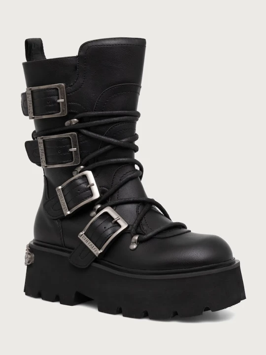 Zdjęcie produktu Buffalo kozaki damskie Brake Biker Hi czarny