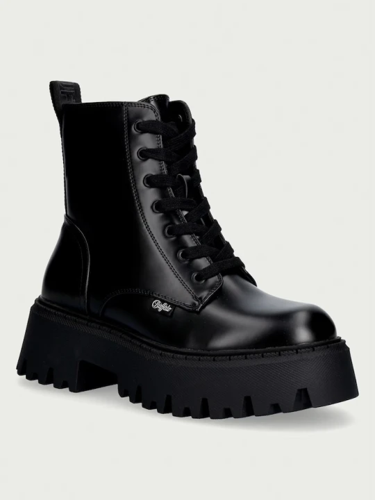 Zdjęcie produktu Buffalo workery na platformie damskie Aspen Lace Up czarny