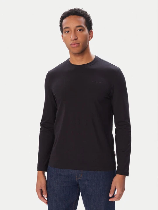 Zdjęcie produktu Bugatti Longsleeve 8330-25044F Czarny Regular Fit