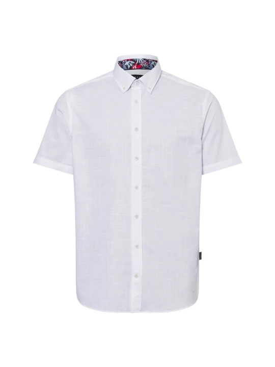 Zdjęcie produktu Bugatti koszula casual Mężczyźni Slim Fit Bawełna biały