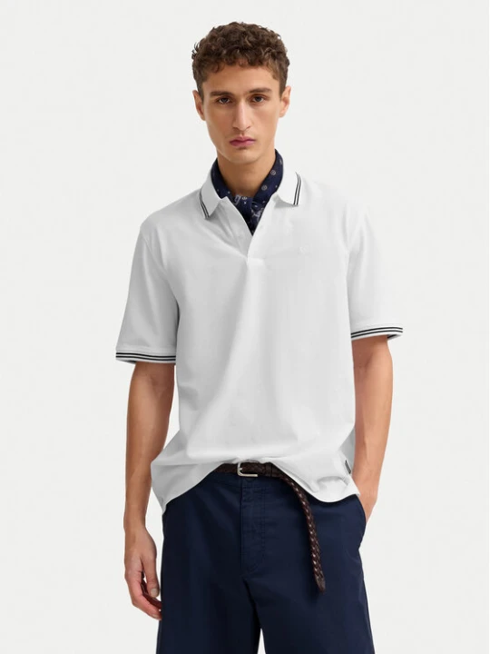 Zdjęcie produktu Bugatti Polo 8150-15001E Biały Regular Fit