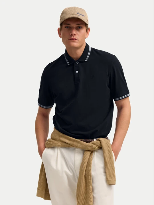 Zdjęcie produktu Bugatti Polo 8150-15001E Granatowy Regular Fit