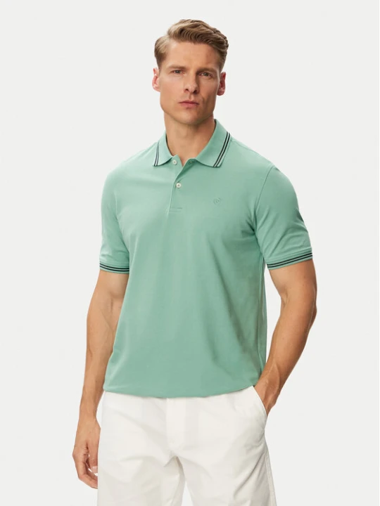 Zdjęcie produktu Bugatti Polo 8150-15001E Zielony Regular Fit