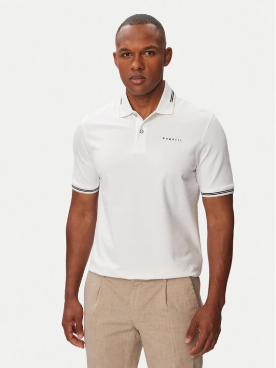 Zdjęcie produktu Bugatti Polo 8150-15031E Biały Regular Fit