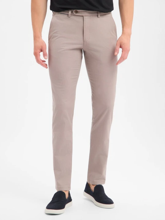 Zdjęcie produktu Bugatti Spodnie chino dla mężczyzn Mężczyźni Bawełna brązowy