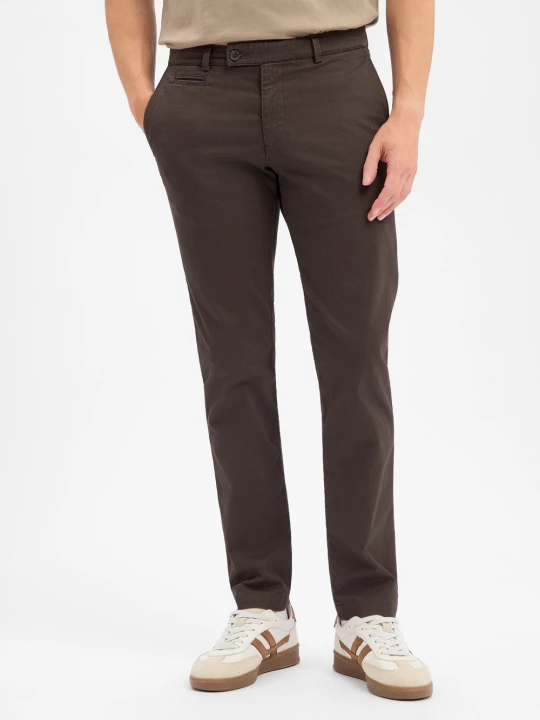 Zdjęcie produktu Bugatti spodnie chino Mężczyźni Bawełna brązowy
