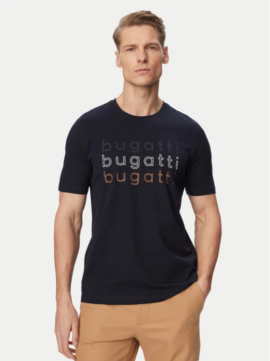 Zdjęcie produktu Bugatti T-Shirt 8350-15042E Granatowy Regular Fit