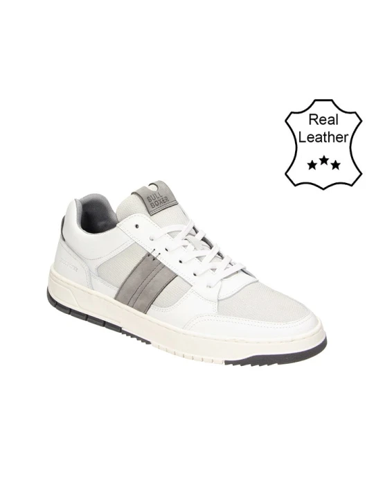 Zdjęcie produktu Bullboxer Skórzane sneakersy w kolorze białym rozmiar: 43