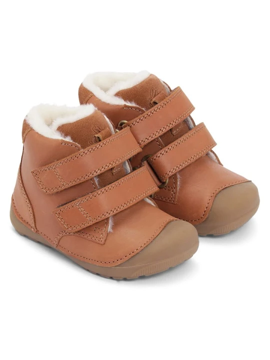 Zdjęcie produktu Bundgaard Skórzane botki "Petit Mid Winter Strap" w kolorze pomarańczowym rozmiar: 20