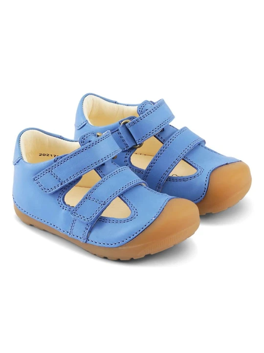 Zdjęcie produktu Bundgaard Skórzane półsandały "Petit Summer" w kolorze błękitnym rozmiar: 20