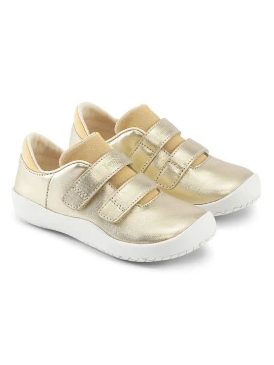 Zdjęcie produktu Bundgaard Skórzane sneakersy "Benjamin Strap" w kolorze złotym rozmiar: 32