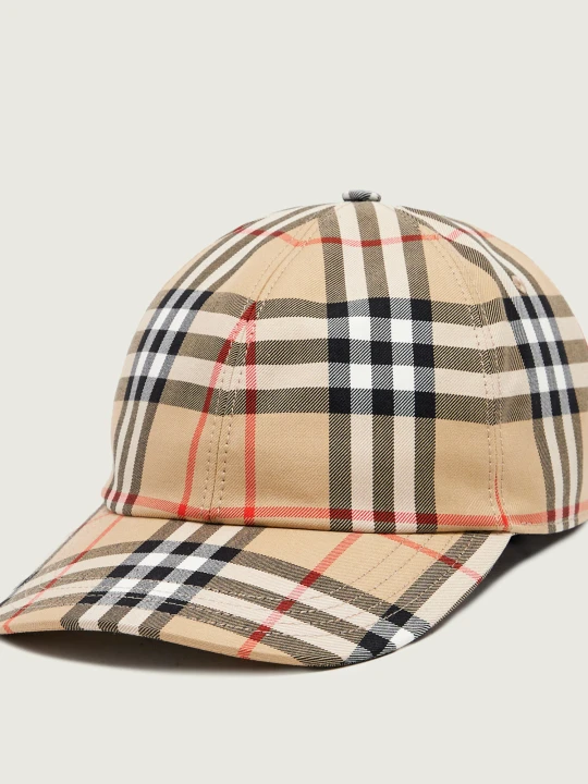 Zdjęcie produktu Burberry Bejsbolówka Check beżowy