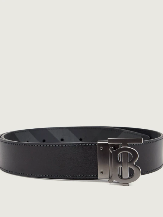 Zdjęcie produktu Burberry Dwustronny pasek TB czarny