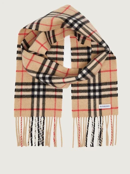 Zdjęcie produktu Burberry Kaszmirowy szal beżowy