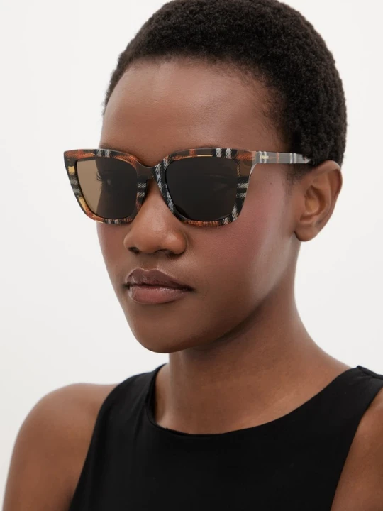 Zdjęcie produktu Burberry okulary przeciwsłoneczne damskie pomarańczowy