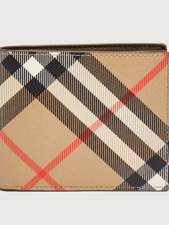 Zdjęcie produktu Burberry Portfel | z dodatkiem skóry beżowy