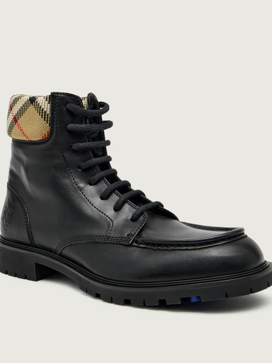 Zdjęcie produktu Burberry Skórzane buty wysokie ROGUE czarny