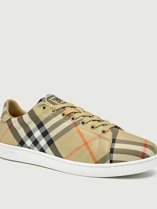 Zdjęcie produktu Burberry Sneakersy Check Set | z dodatkiem skóry beżowy